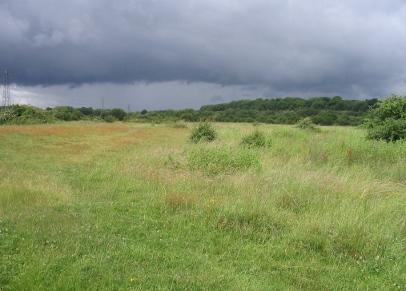 Menacing clouds over the moorland